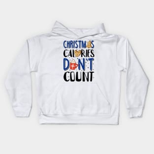 Ugly Christmas Sweatshirt. Christmas Calories Don't Count. Kids Hoodie